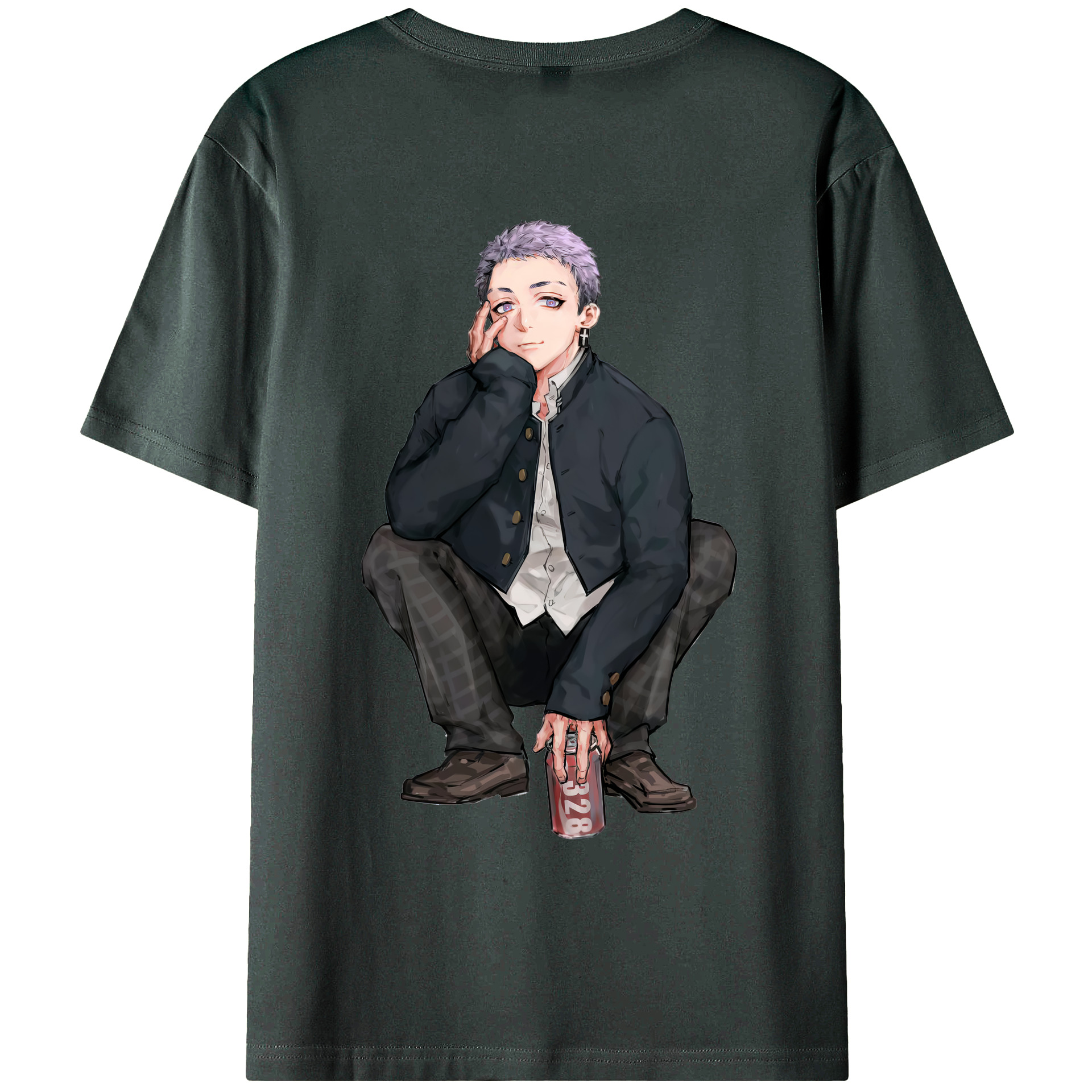 （画像用） 東京リベンジャーズ Tokyo Revengers 綿100％ メンズ半袖Tシャツ（バックプリント） 通気性